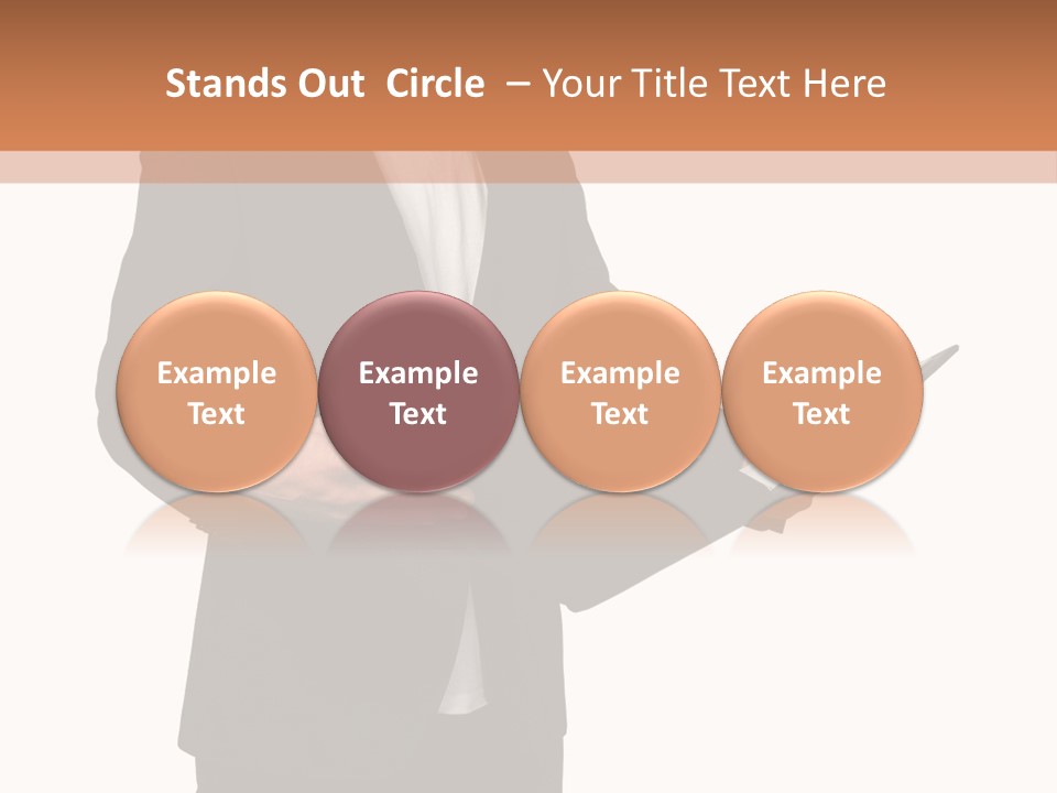 A Man In A Suit Holding A Folder PowerPoint Template