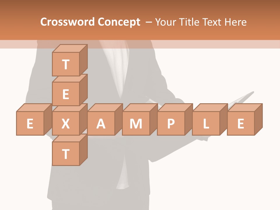 A Man In A Suit Holding A Folder PowerPoint Template