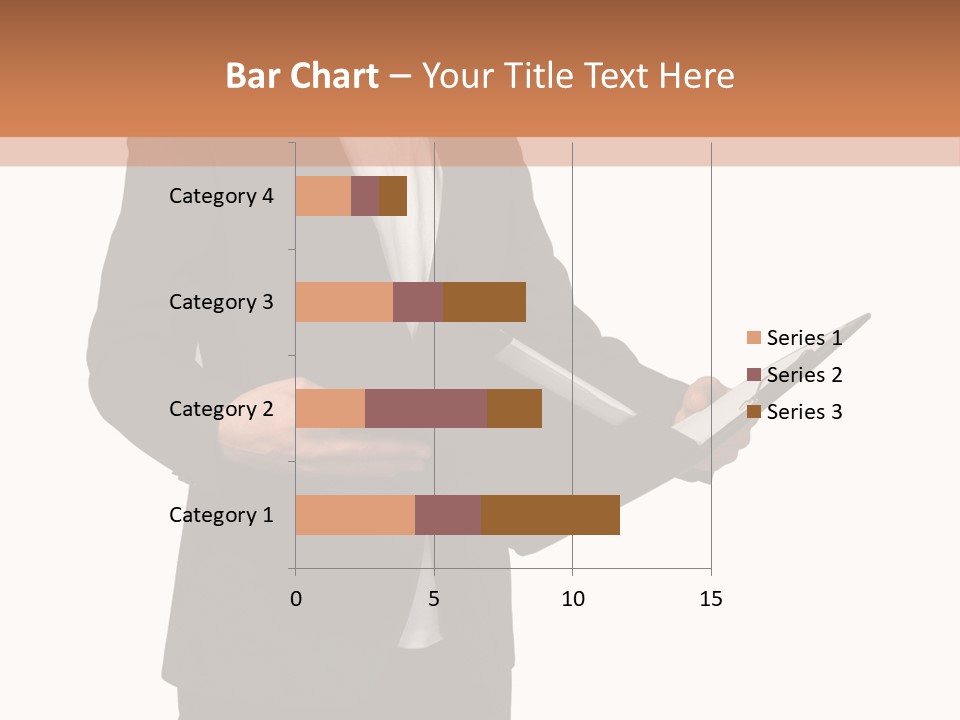 A Man In A Suit Holding A Folder PowerPoint Template
