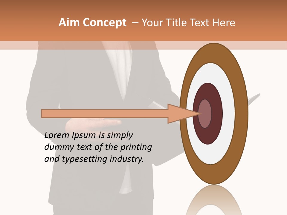 A Man In A Suit Holding A Folder PowerPoint Template