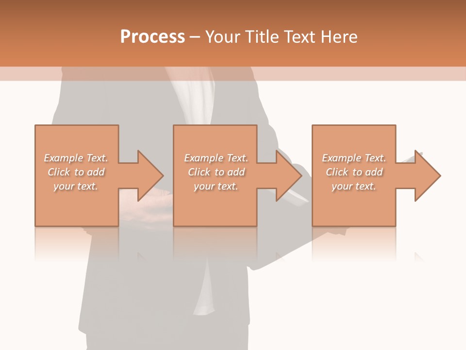 A Man In A Suit Holding A Folder PowerPoint Template