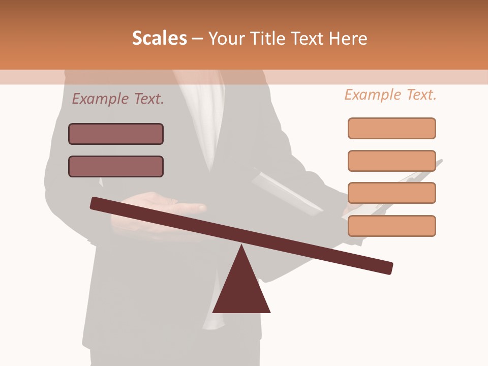 A Man In A Suit Holding A Folder PowerPoint Template
