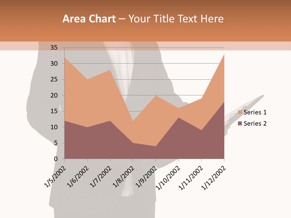 A Man In A Suit Holding A Folder PowerPoint Template