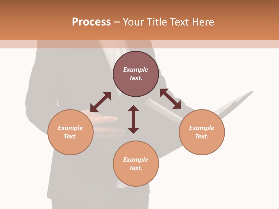 A Man In A Suit Holding A Folder PowerPoint Template