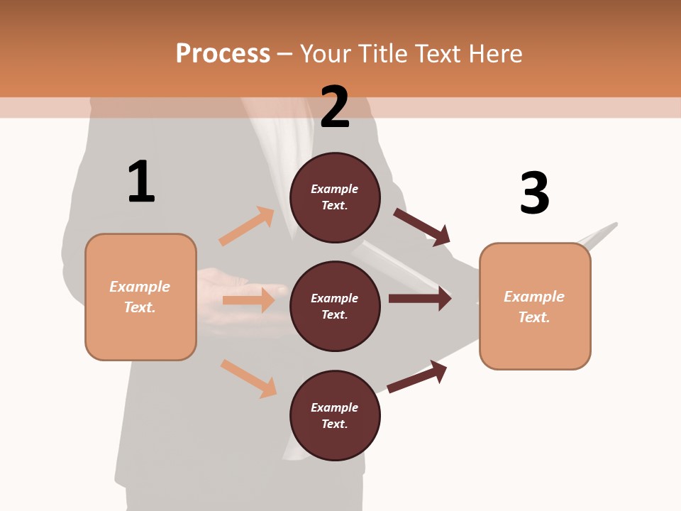 A Man In A Suit Holding A Folder PowerPoint Template