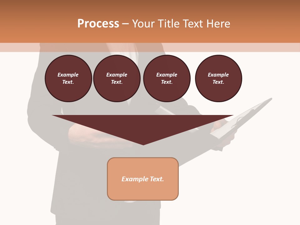 A Man In A Suit Holding A Folder PowerPoint Template