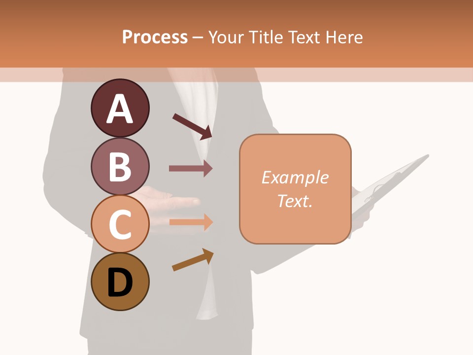 A Man In A Suit Holding A Folder PowerPoint Template