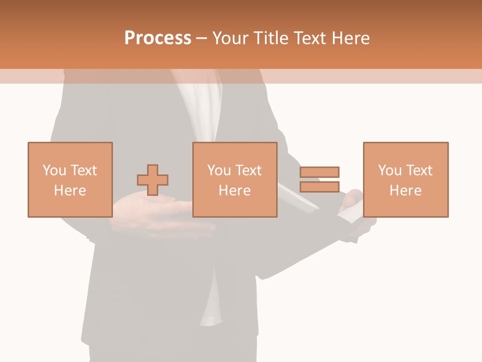 A Man In A Suit Holding A Folder PowerPoint Template