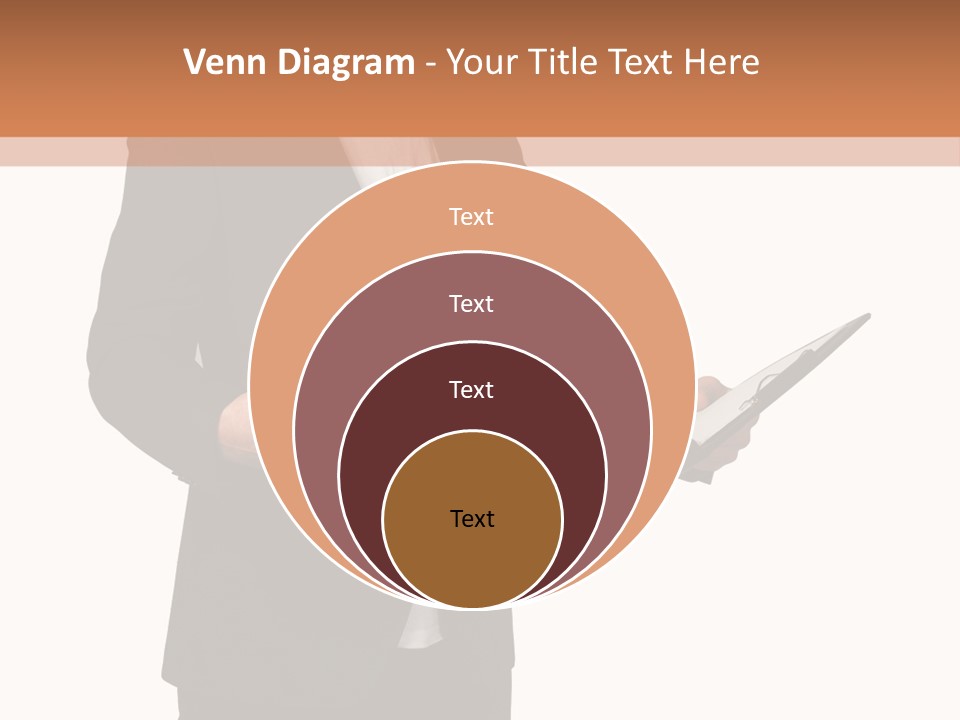 A Man In A Suit Holding A Folder PowerPoint Template