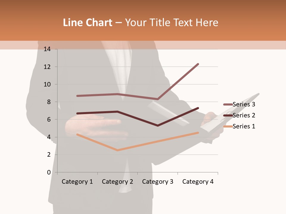 A Man In A Suit Holding A Folder PowerPoint Template