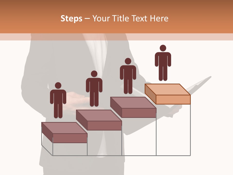 A Man In A Suit Holding A Folder PowerPoint Template