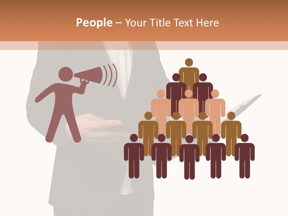 A Man In A Suit Holding A Folder PowerPoint Template