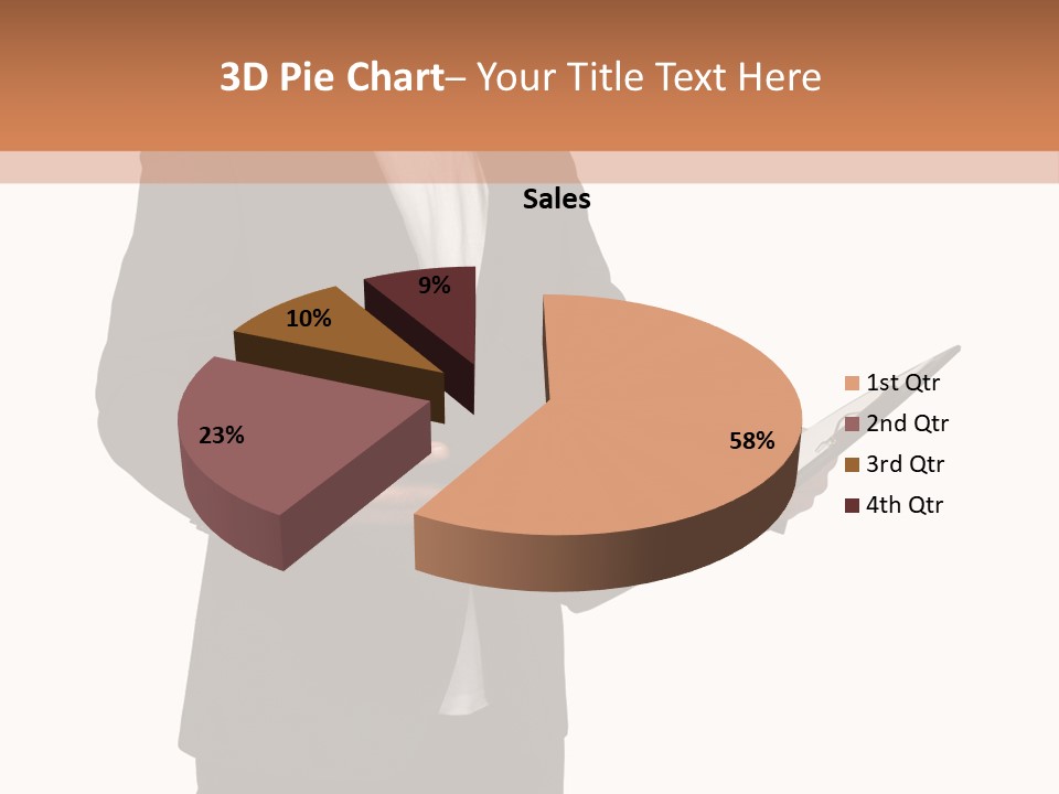 A Man In A Suit Holding A Folder PowerPoint Template