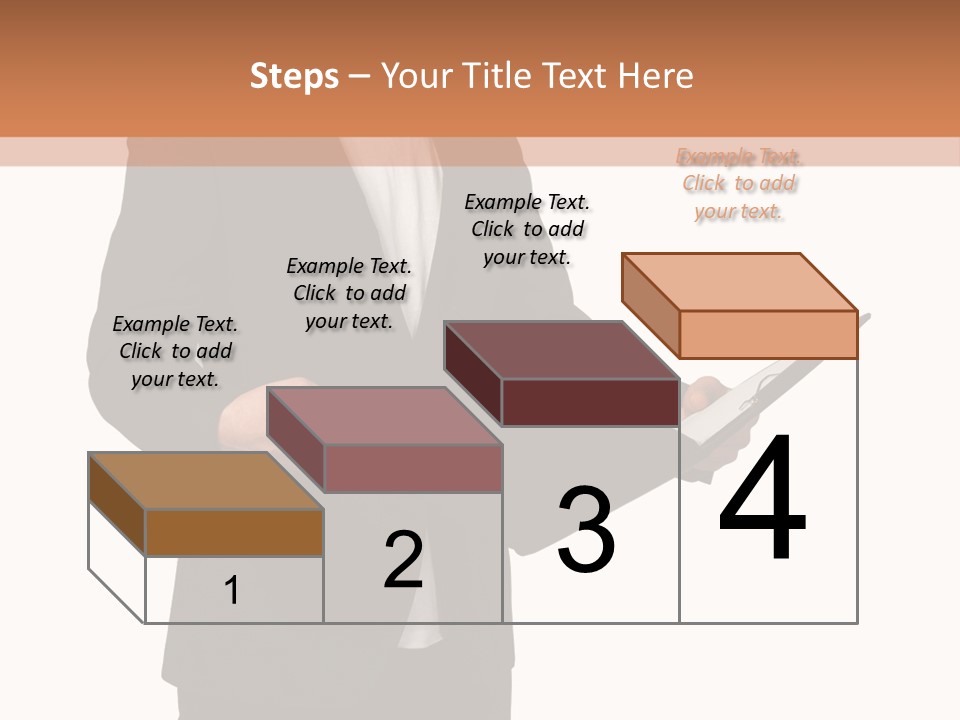 A Man In A Suit Holding A Folder PowerPoint Template