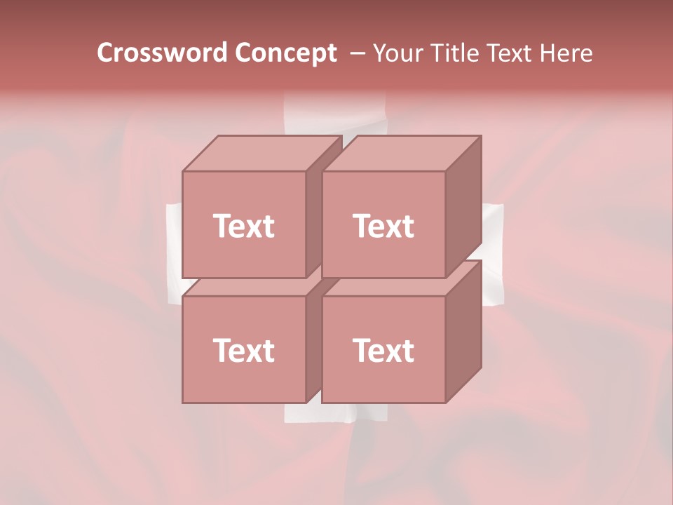 A Red And White Flag With A White Cross On It PowerPoint Template