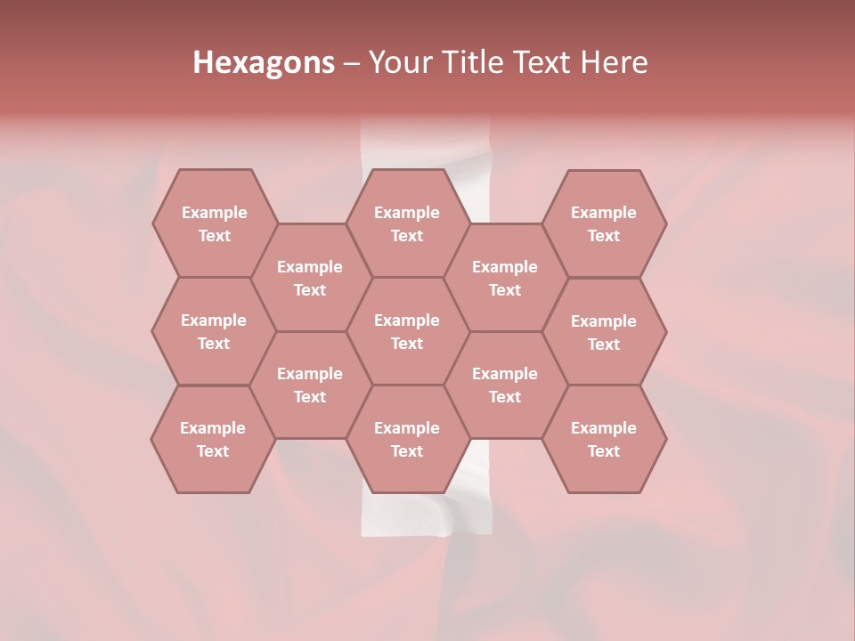 A Red And White Flag With A White Cross On It PowerPoint Template