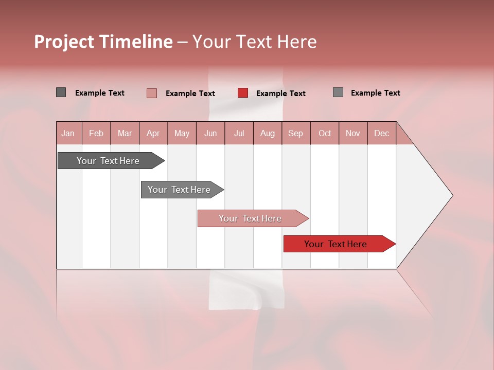 A Red And White Flag With A White Cross On It PowerPoint Template