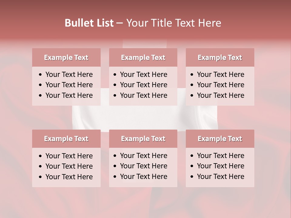 A Red And White Flag With A White Cross On It PowerPoint Template