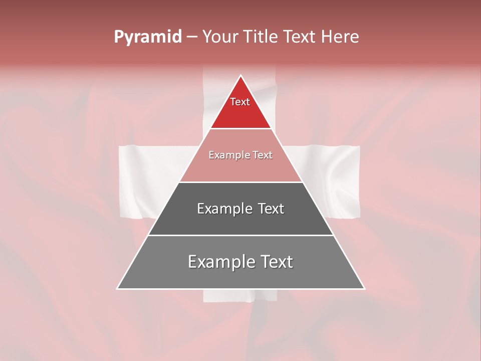 A Red And White Flag With A White Cross On It PowerPoint Template