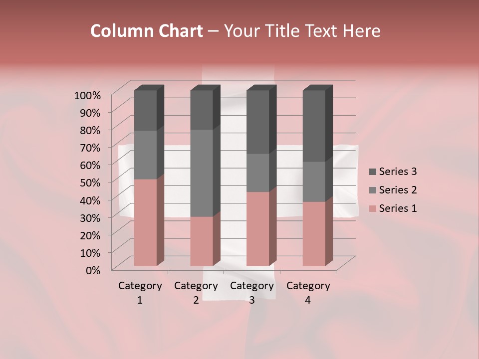 A Red And White Flag With A White Cross On It PowerPoint Template