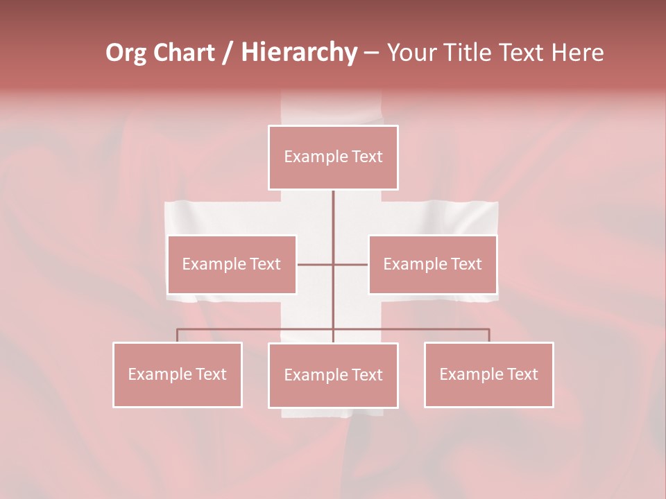 A Red And White Flag With A White Cross On It PowerPoint Template
