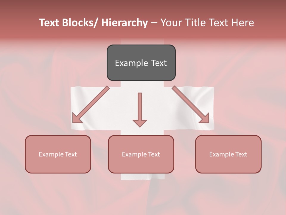 A Red And White Flag With A White Cross On It PowerPoint Template