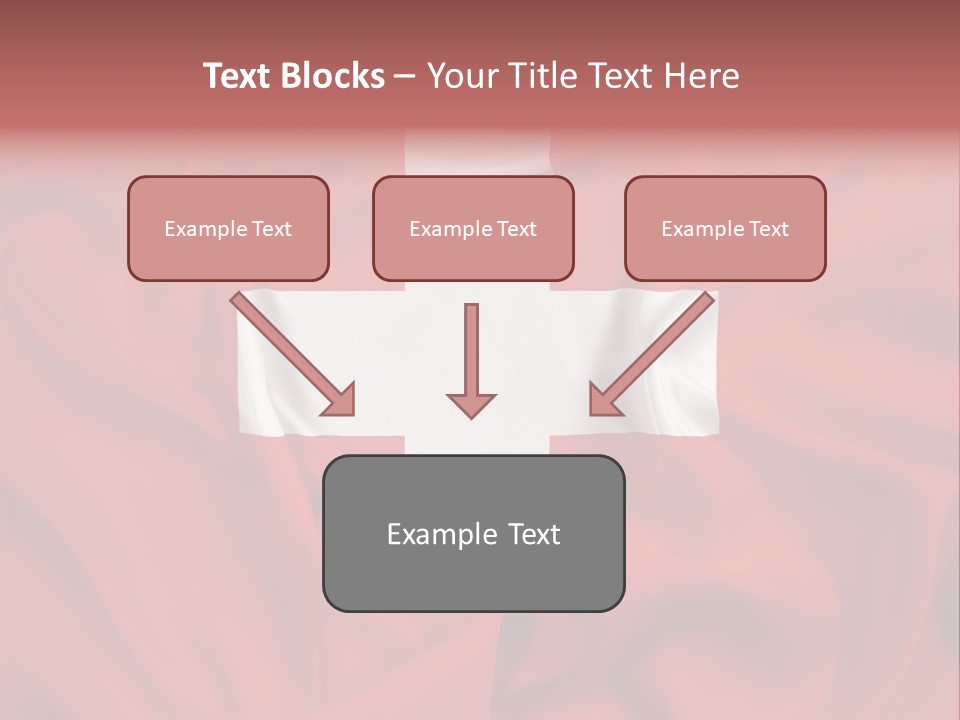 A Red And White Flag With A White Cross On It PowerPoint Template