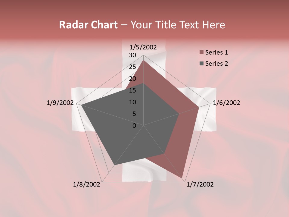 A Red And White Flag With A White Cross On It PowerPoint Template