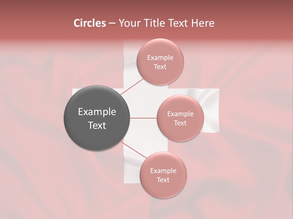 A Red And White Flag With A White Cross On It PowerPoint Template