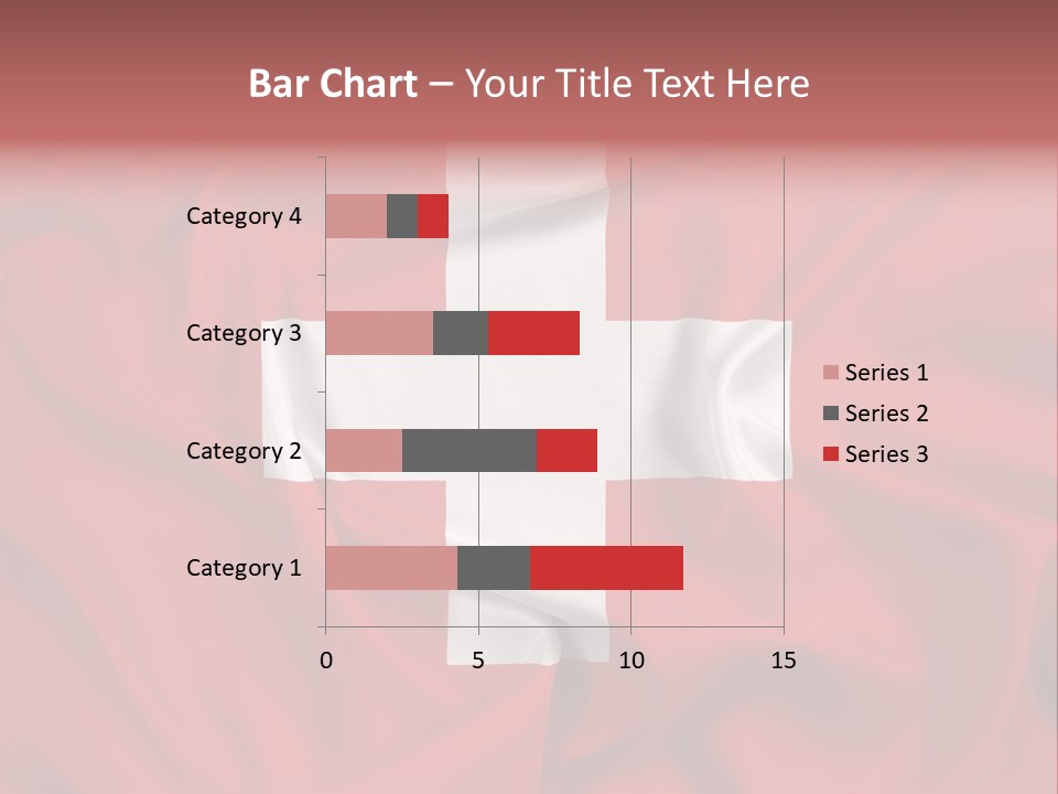 A Red And White Flag With A White Cross On It PowerPoint Template