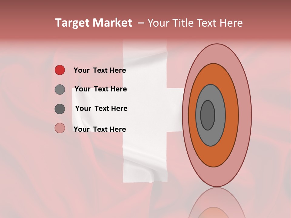 A Red And White Flag With A White Cross On It PowerPoint Template