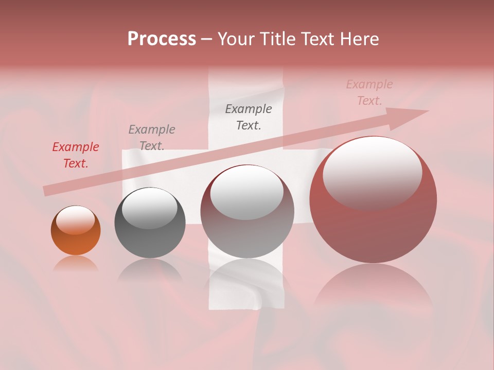 A Red And White Flag With A White Cross On It PowerPoint Template