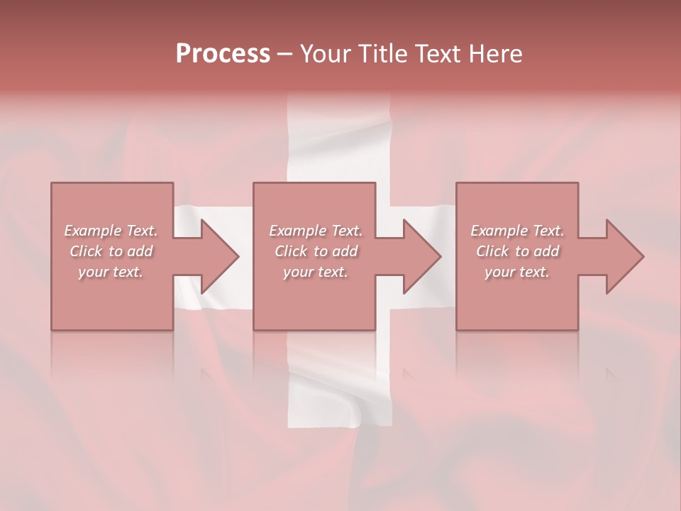A Red And White Flag With A White Cross On It PowerPoint Template