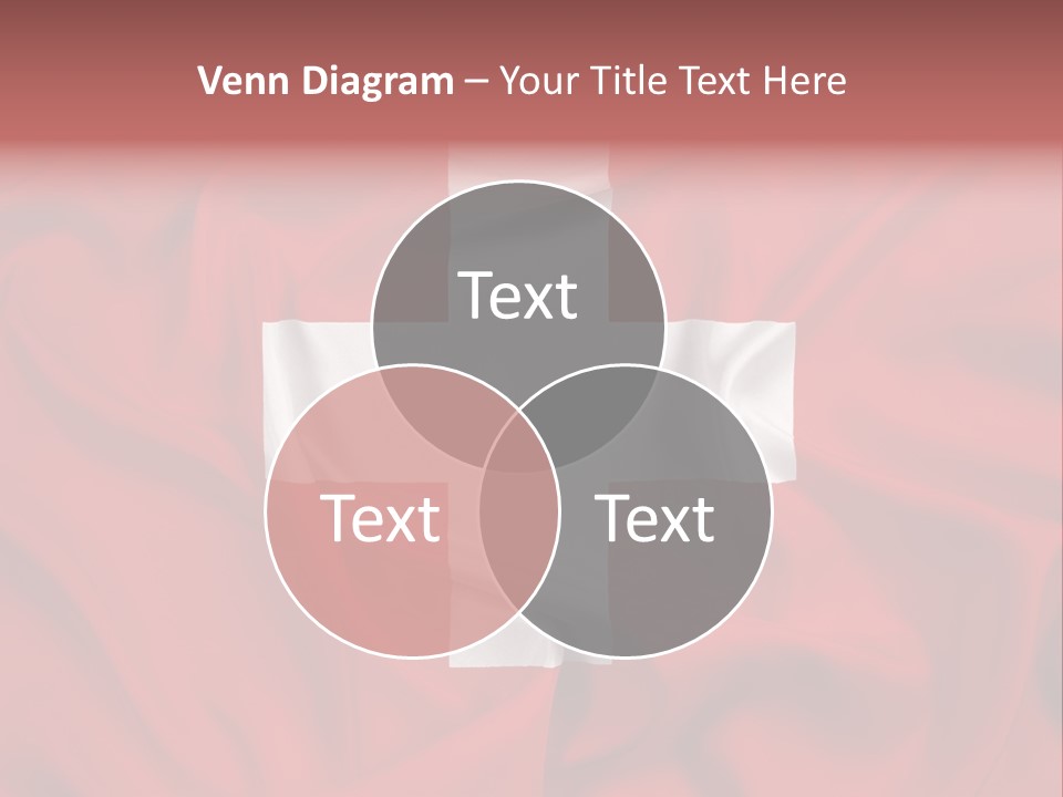 A Red And White Flag With A White Cross On It PowerPoint Template