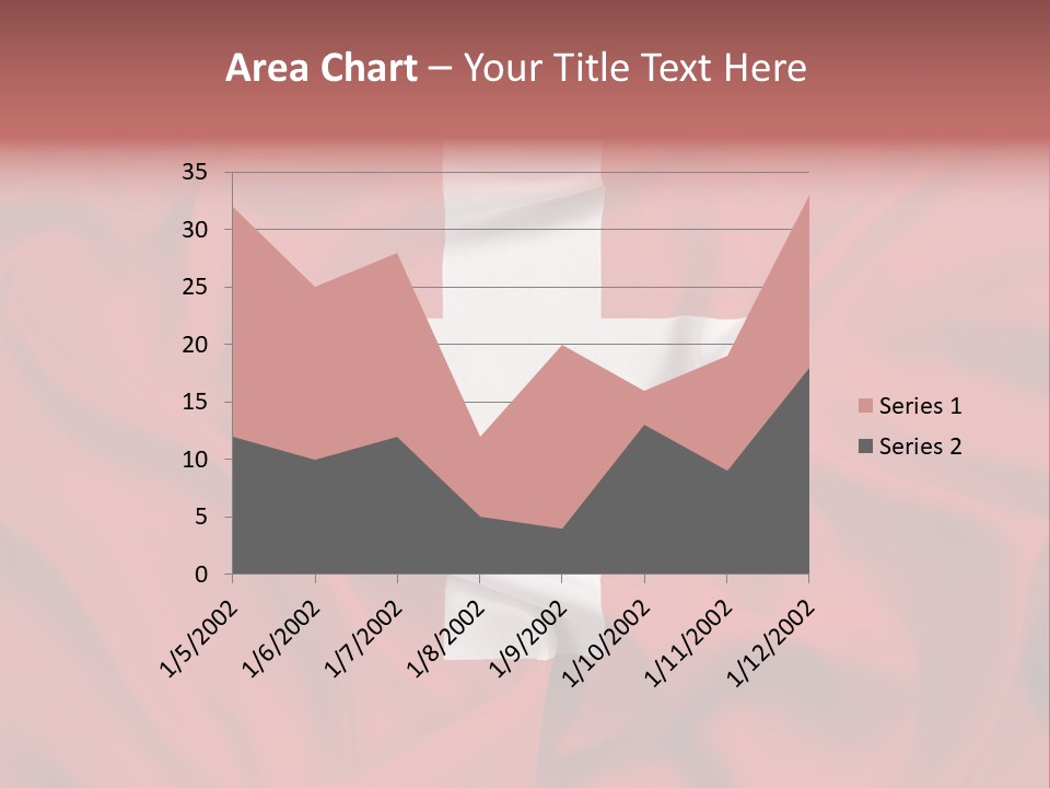A Red And White Flag With A White Cross On It PowerPoint Template
