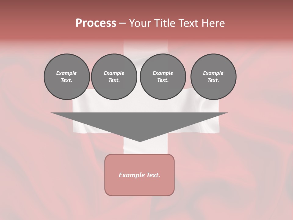 A Red And White Flag With A White Cross On It PowerPoint Template