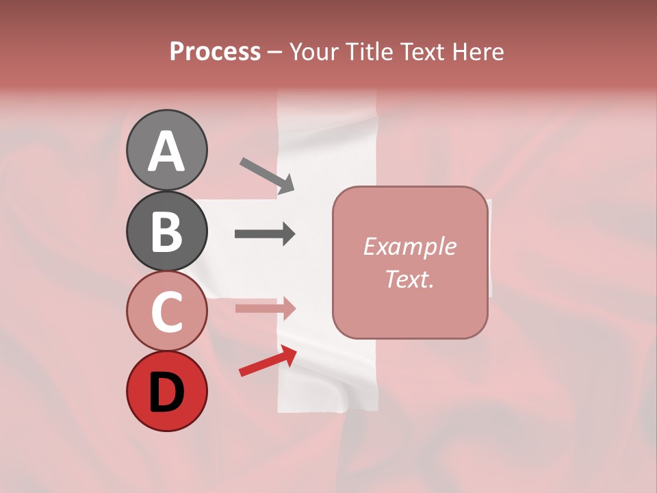 A Red And White Flag With A White Cross On It PowerPoint Template