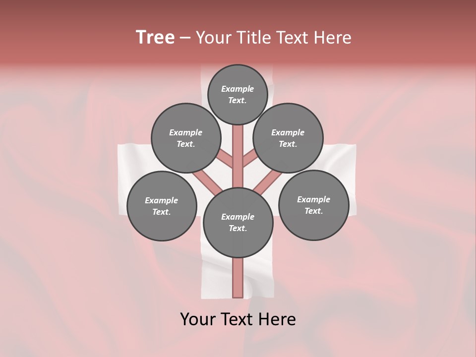 A Red And White Flag With A White Cross On It PowerPoint Template