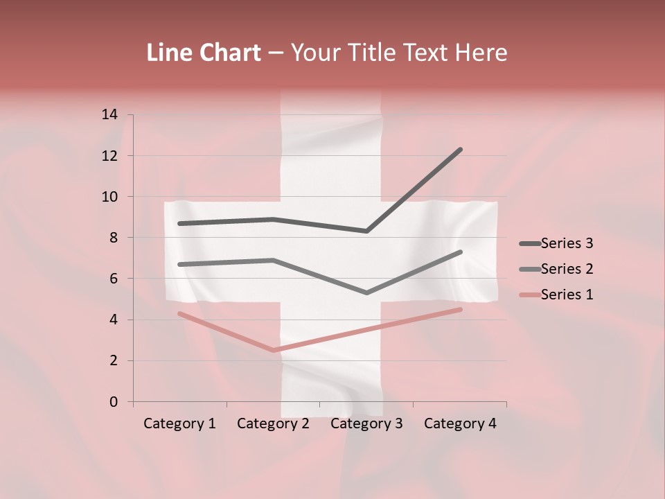 A Red And White Flag With A White Cross On It PowerPoint Template