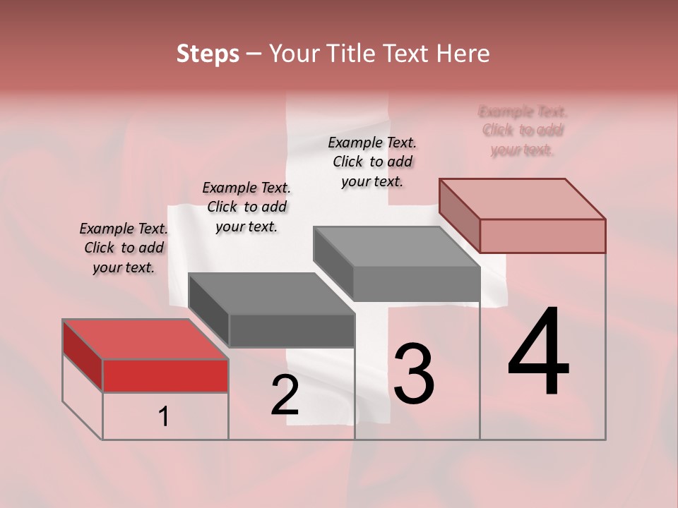 A Red And White Flag With A White Cross On It PowerPoint Template