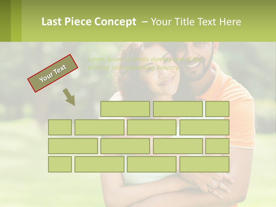 A Man And Woman Hugging Each Other In A Park PowerPoint Template