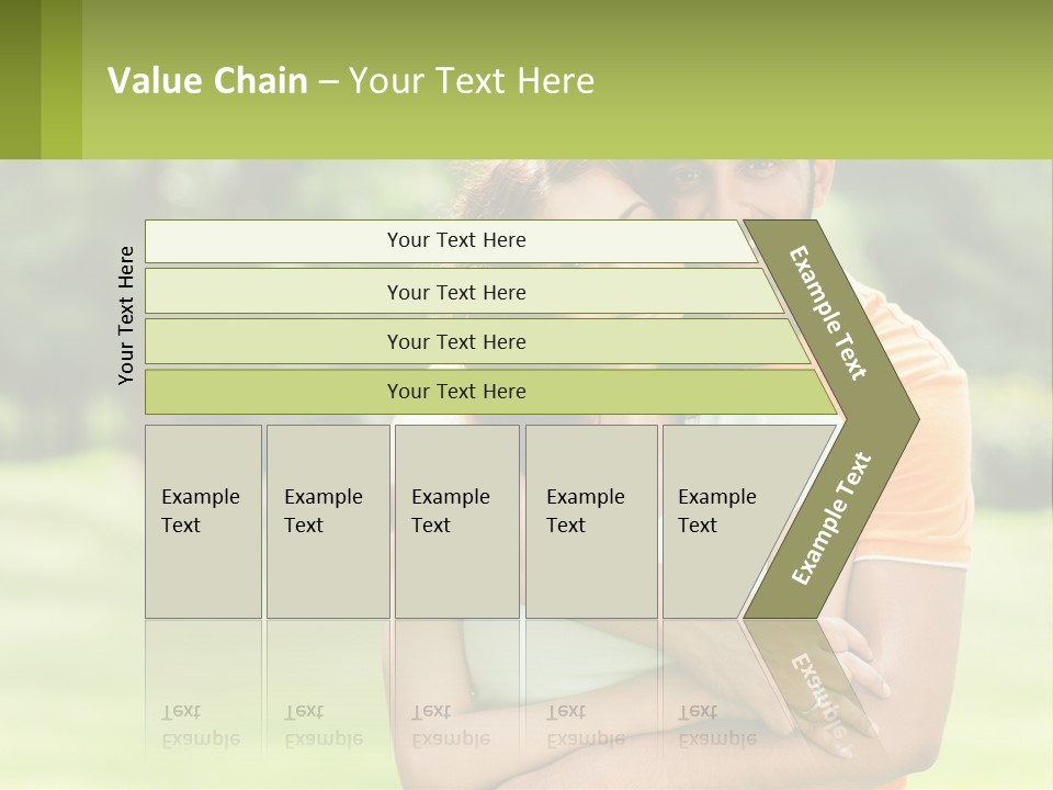 A Man And Woman Hugging Each Other In A Park PowerPoint Template