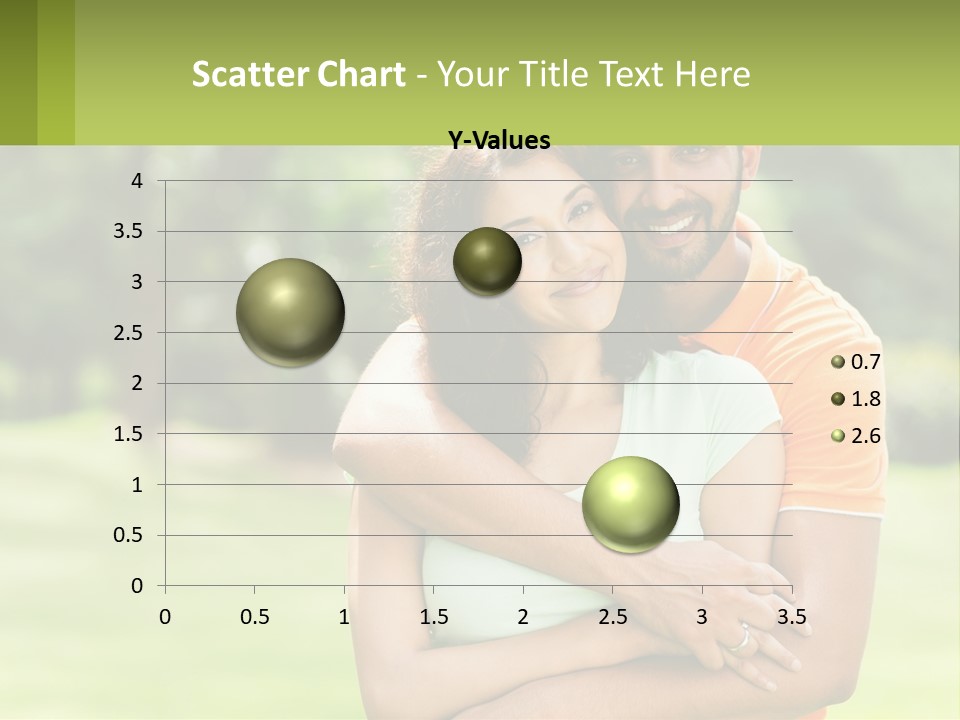 A Man And Woman Hugging Each Other In A Park PowerPoint Template