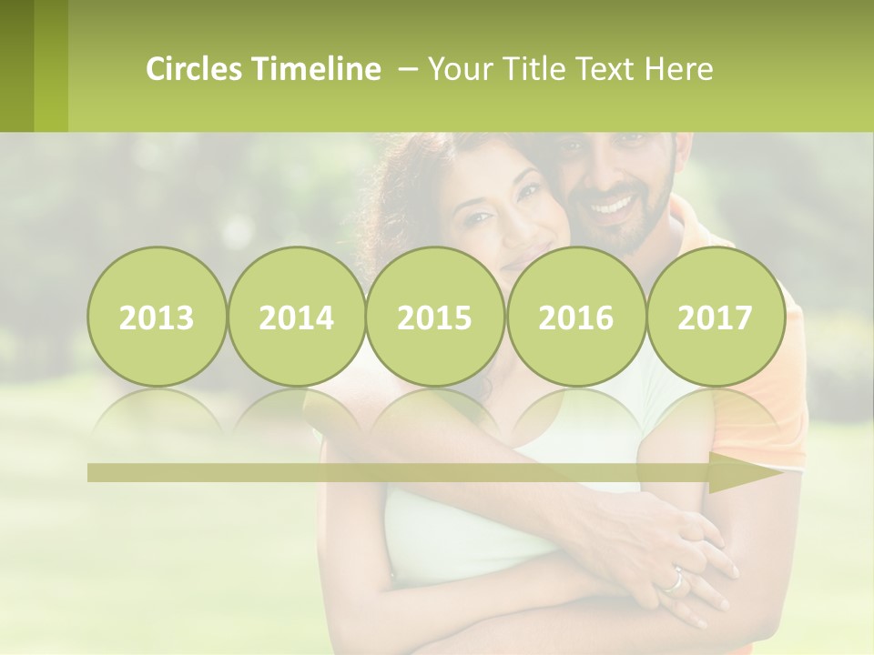 A Man And Woman Hugging Each Other In A Park PowerPoint Template