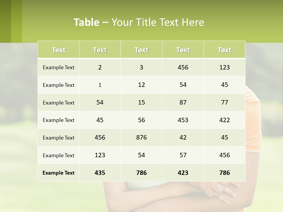 A Man And Woman Hugging Each Other In A Park PowerPoint Template