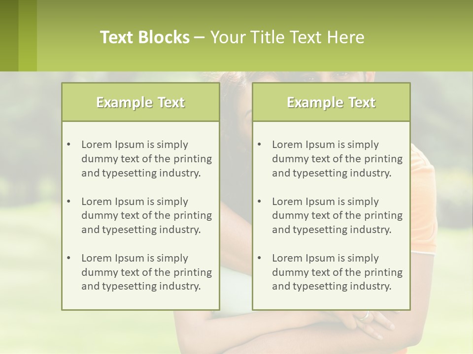 A Man And Woman Hugging Each Other In A Park PowerPoint Template