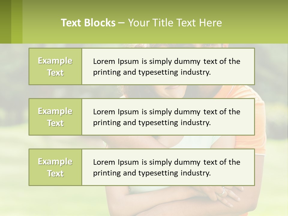 A Man And Woman Hugging Each Other In A Park PowerPoint Template