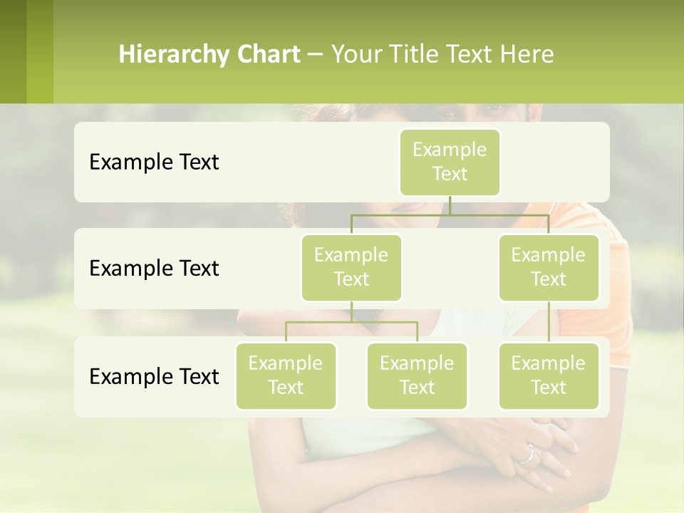 A Man And Woman Hugging Each Other In A Park PowerPoint Template