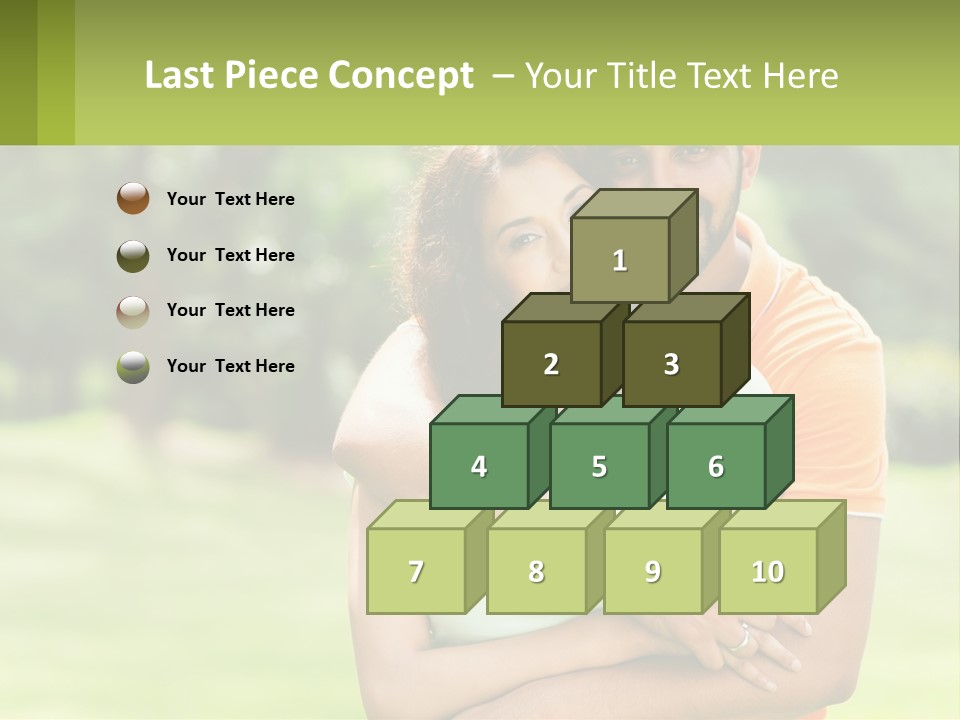 A Man And Woman Hugging Each Other In A Park PowerPoint Template