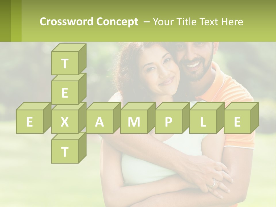 A Man And Woman Hugging Each Other In A Park PowerPoint Template